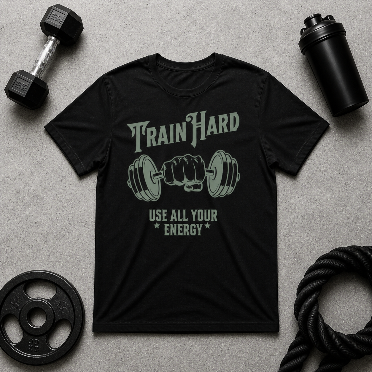 Train Hard - Black