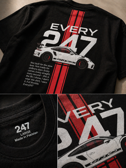 Porsche GT Tee – Black