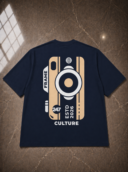 Frame Culture Tee – Navy Blue