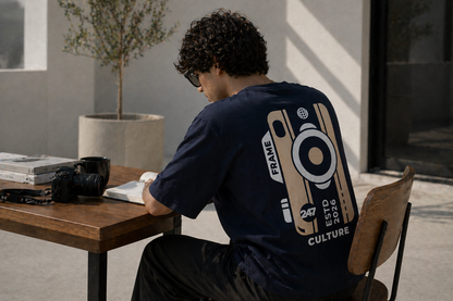 Frame Culture Tee – Navy Blue