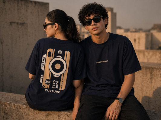 Frame Culture Tee – Navy Blue
