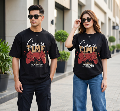 Game Time Graphic Oversized T-Shirt
