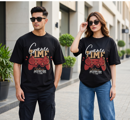 Game Time Graphic Oversized T-Shirt