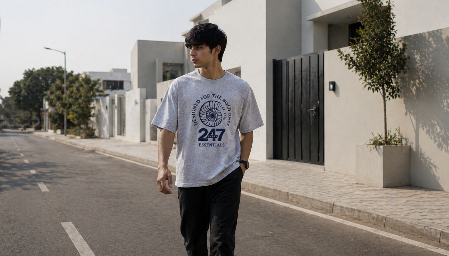 Snail Tee – Grey