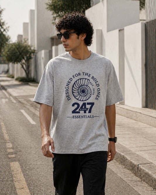 Snail Tee – Grey