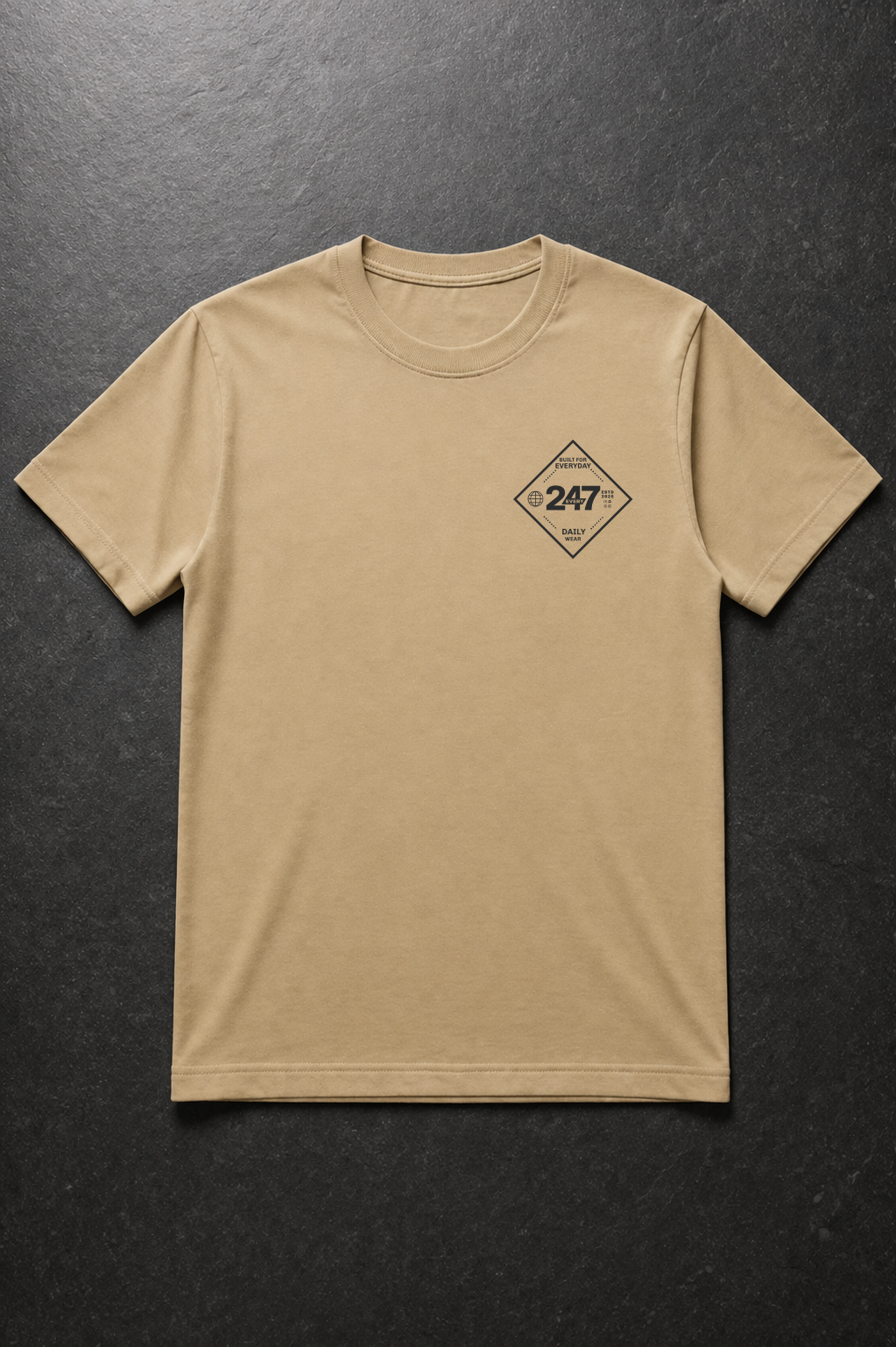 EVERY247 Basic Logo Men Regular T-Shirt