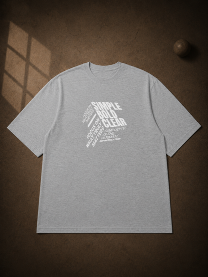 Motivational Isometric Oversized T-Shirt