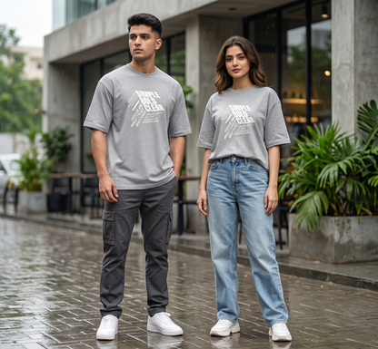 Motivational Isometric Oversized T-Shirt