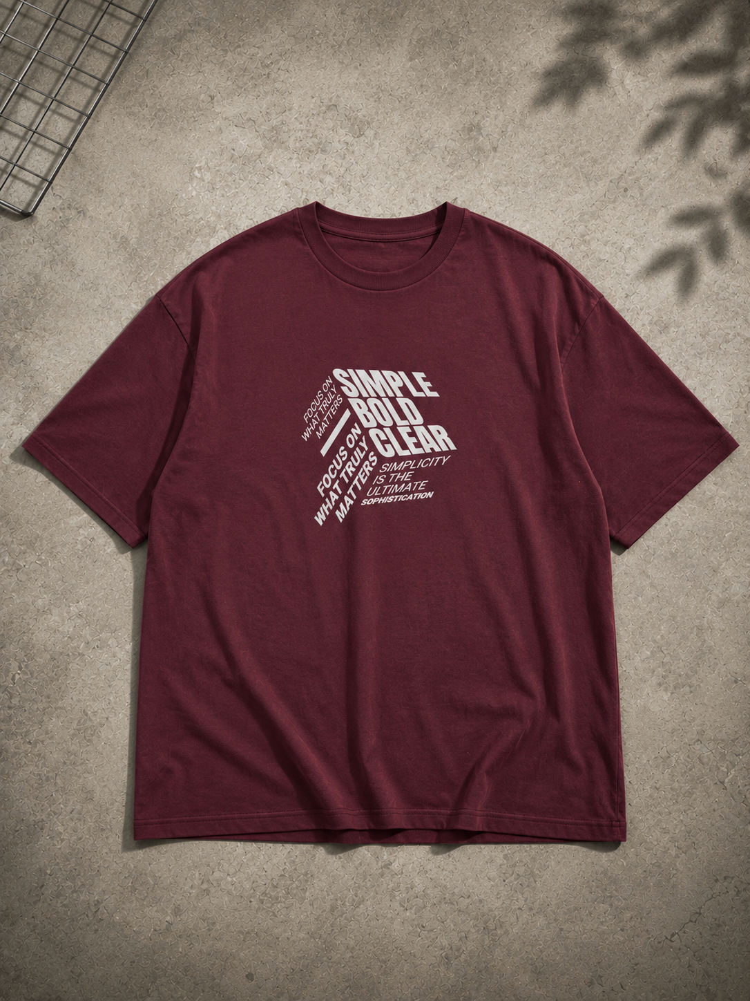 Motivational Isometric Oversized T-Shirt