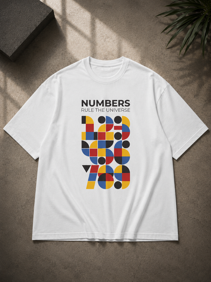 Numbers Rule The Universe Oversized T-Shirt
