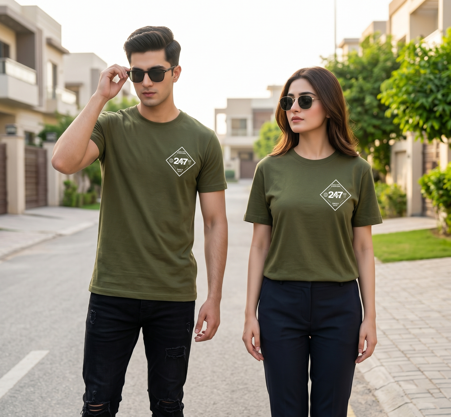 EVERY247 Basic Logo Men Regular T-Shirt