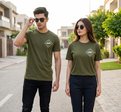 EVERY247 Basic Logo Men Regular T-Shirt