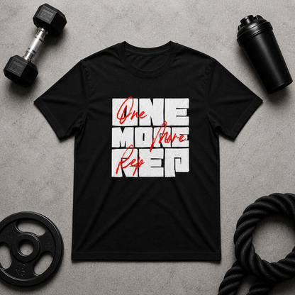 One More Rep Plain - Black
