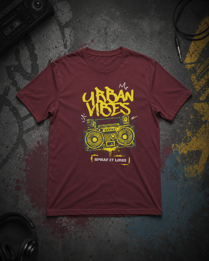 Urban Vibes Graffiti - Maroon