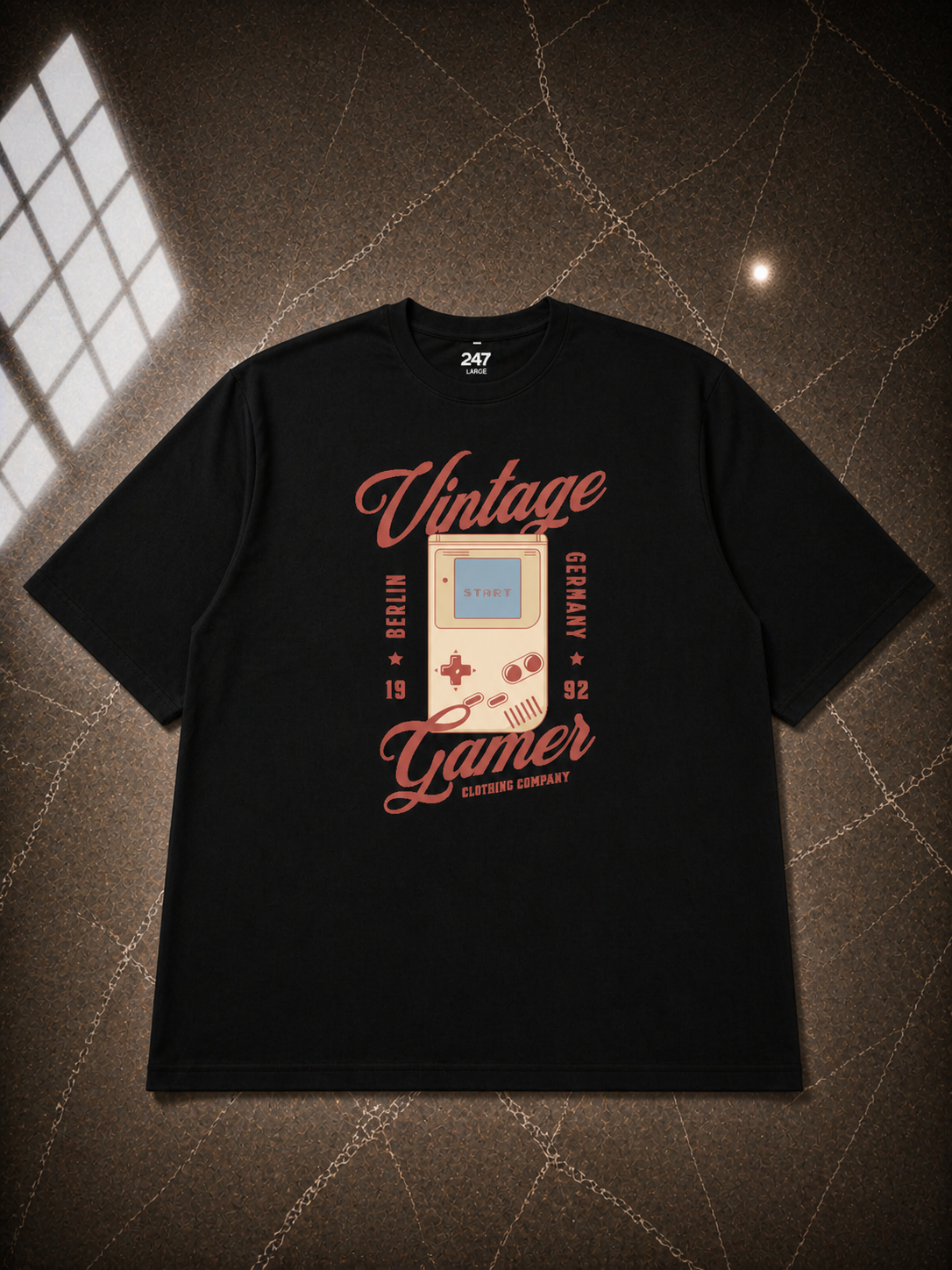 Vintage Gamer Oversized T-Shirt