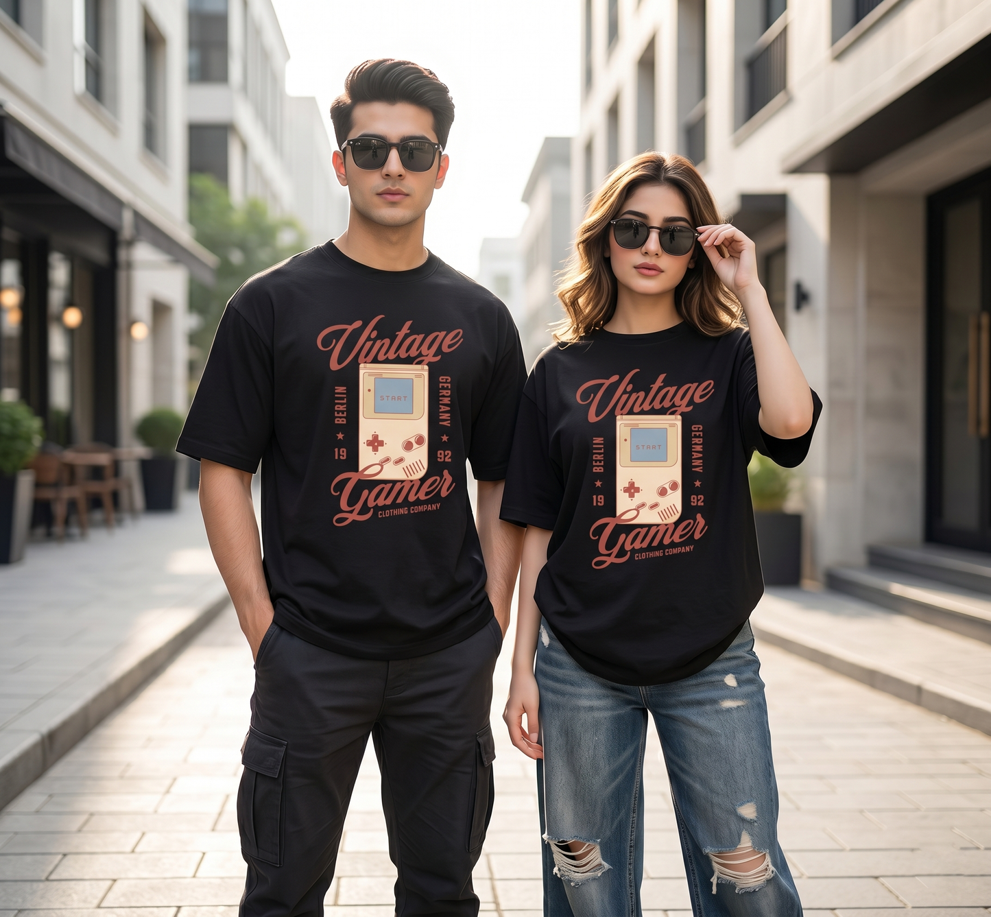 Vintage Gamer Oversized T-Shirt