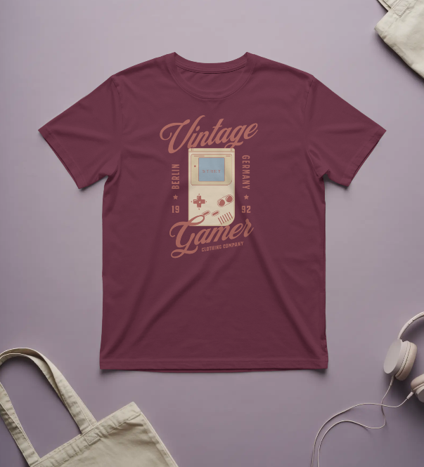 Vintage Gamer - Maroon