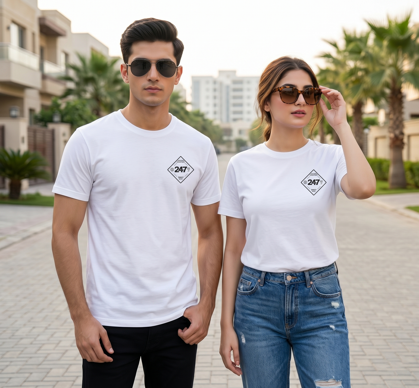 EVERY247 Basic Logo Men Regular T-Shirt